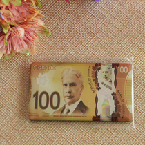 Canada imported 100 yuan banknote pattern magnetic refrigerator sticker Canadian gift