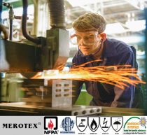 Welding fireproof cloth flame retardant fireproof fabric German electric welding protection enterprise designated cotton flame retardant fireproof cloth