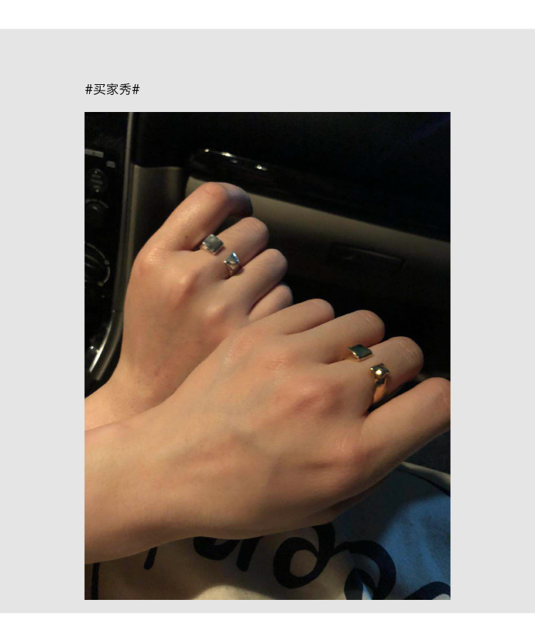 white dwarf丝带系列戒指925银开口可调独立设计原创首饰9-16号女