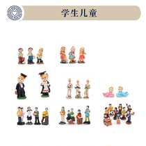 Psychological Sand Trays Sand Furniture Early High School Students Children Model Resin Doctoral Ballet Simulation Scene Pendulum