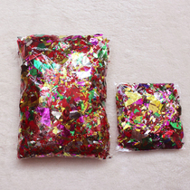 Hand sprinkled color gold paper sequins shredded paper color sequins gold egg golden flower bulk