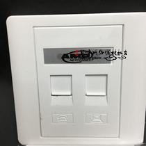 Amp AMP two-hole panel Internet phone panel AMP Double-port panel Two-mouth module Panel Economy Type