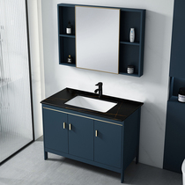 Light Lavish Rockboard Bath Cabinet Combined Floor Type Washbasin Integrated Washbasin Modern Minima Toilet Wash table