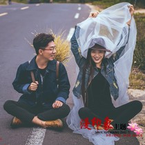 Movie House Themed Clothing Brigade Shooting New Street Beats Little Frescoed Cowboy Lovers to Write a True Gown Photo Art Photo Op