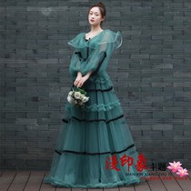 2021 shake-in-the-net red identical movie themed wedding dresses lovers write real brigade shooting Street Costume New colorful dresses
