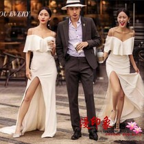 Exhibition new photo studio theme clothing location tour wedding photography street photo couple Sling Photo dress