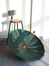 Simple retro 16-bone large windproof umbrella dual folding double umbrella umbrella sunshade sun protection UV protection