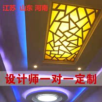 Partition TV entrance Density board Corridor Chinese hard ceiling strand hollow lattice carved board Hollow wood-plastic board