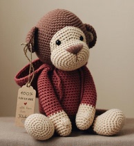 208 Monkey weaving drawing doll Chinese illustration crochet electronic drawing wool tutorial