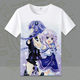 Super dimensional game Neptune Neptune Nova Luni Anime clothing Peripheral clothes Short-sleeved t-shirt Super dimensional game Neptune Neptune Nova Luni Anime clothing Peripheral clothes Short-sleeved t-shirt