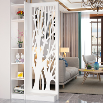 Modern screen partition entrance living room porch cabinet bedroom shielding fashion simple hollow carved decorative wall flower stand