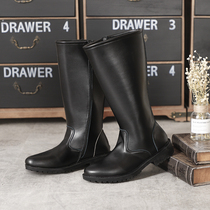 Mens and womens leather boots COSPLAY anime game riding boots honor guard captain boots spring and autumn Martin boots performance boots