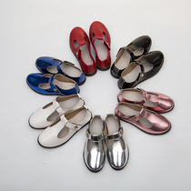 Girls leather shoes princess shoes new style primary and secondary school students performance shoes childrens single shoes black and white leather shoes soft sole