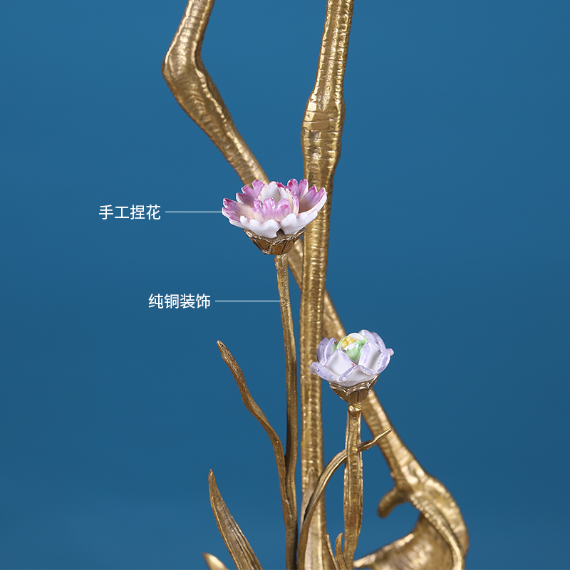 European household soft outfit ceramic flamingos creative example room porch sitting room adornment simulation animal furnishing articles
