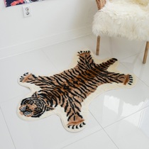 Sofa can be decorated floor with tiger overbearing foot blanket footbed Home Decorative Imitation Fur Anti Slip