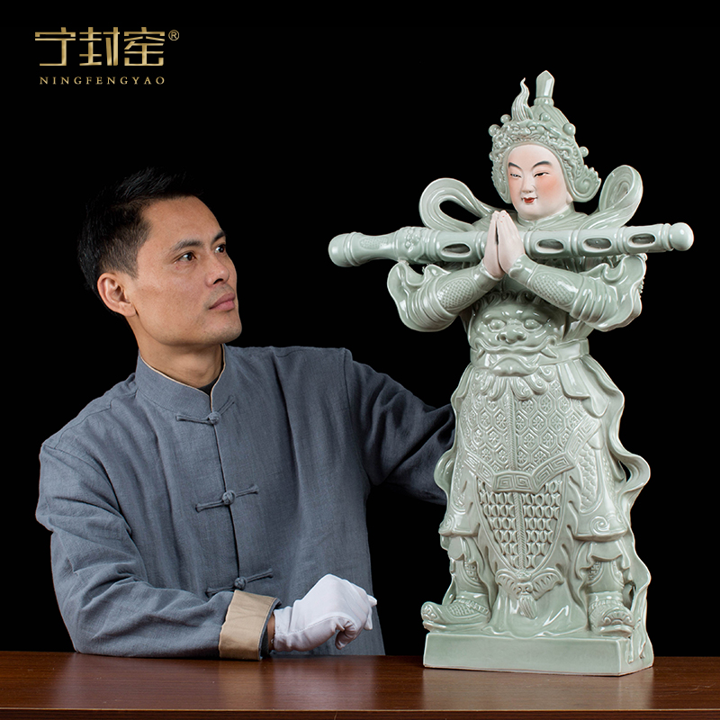 Better sealed up with jingdezhen furnishing articles WeiTuo bodhisattva figure household ceramics handicraft Buddha its