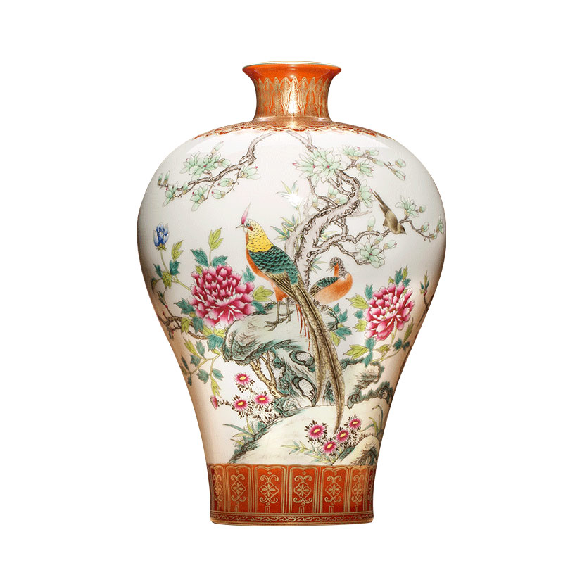 Better sealed up with jingdezhen ceramics rich ancient frame antique vase restoring ancient ways furnishing articles manually mei bottles of home sitting room porch