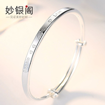 999 Pure Silver Girl Silver Bracelet Young Fashion Dolphin Foot Silver Bracelet Pleased Beloved Female Silver Birthday Gift