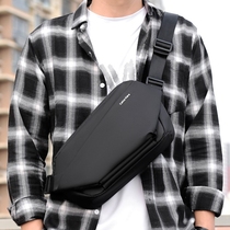 Hong Kongs new slanted satchel mens boomers Chest Bag Tooling Functions Backpack Large Capacity Sports Single Shoulder Bag