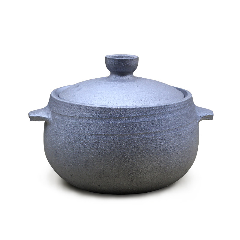 雅安荥经手工黑砂锅家用养生汤煲炖锅明火耐高温传统土沙锅无釉