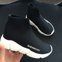 2018 autumn and winter Korean fashion knitted shoes for boys and girls children socks shoes Zhongbang casual shoes sneakers