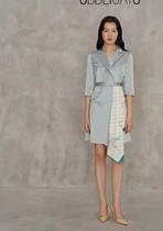 Olligias special cabinet in the sale of new heavy work grey embroidery mesh yarn long dress 1C61305120