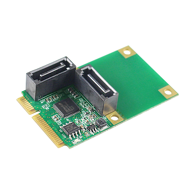 linkreal minipcie to sata3 2-port 6g expansion card asmedia1061 hot plug