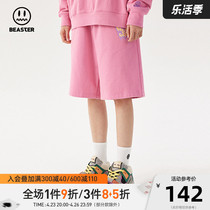 BEASTER Street Wear Little Devil Ghost Face Trend Shorts Loose Casual Pants Lovers