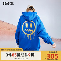 BEASTER little devil grimace tide brand couple bronzing printed hooded sweater men loose lazy hoodie