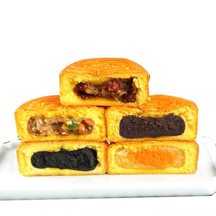 酥上煌月饼蛋月烧1盒中秋节传统送礼五仁蛋黄味月饼礼盒2025新款