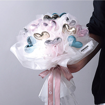 Flower packaging material Nordic series bright skin Love Bouquet baking with floral decoration florist supplies