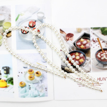 Small fragrant flower art pearl chain rose bouquet gift box decoration pearl chain flower packaging material flower shop supplies