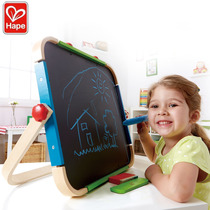 Hape Portable Art Drawing Board Children Drawing And Writing Board Puzzle Early Teaching Men Girl Toys With Magnetic Small Drawing Board