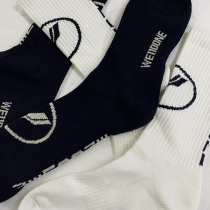 20FW autumn and winter new products kkk we11done socks alphabet trend men and women mid-tube cotton welldone stockings
