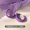 紫色夸张耳圈925银针