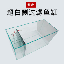 Wisdom Ding Side Filter Fish Tank Living Room Ultra White Glass Tropical Fish Hyun Guan Home Shoe Cabinet Eco Cylinder Large Brocade Carp Land