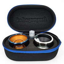 The yo-yo bag 2-hole hard bag can hold two normal dimensions 1A balls as well as a bottle of oil