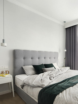 Double bed minimalist modern Nordic cloth art bed can be detached and soft bag atmosphere master bedroom style light lavish with net red beds