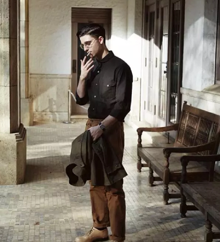 工装范,酷酷的"志明风"-趣美搭