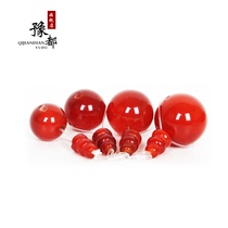 Yudu diy natural red agate three-way Buddha head Wen play Tibetan pagoda wearing diamond star Moon Bodhi hand string round