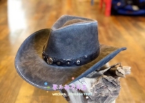 United States imported Bohaite western cowboy hat denim Texas Star decoration four seasons universal Ju乐 Club harness shop