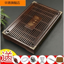 Solid Wood small household kung fu tea set drainage tea tray water storage simple drawer style tea tray kung fu tea table tea table