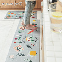 Dajiang floor mat Household kitchen oil-proof long strip non-slip floor mat entry door foot mat entry wear-resistant door mat