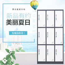 Disassembly and assembly color Nine-door locker locker filing cabinet locker locker locker iron sheet information filing cabinet