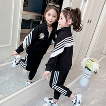 Girl Chicks Suit Autumn Dress Foreign Air Children Dress Girl Autumn Style Casual 6 Sports 8 Two Sets 10 Years Old