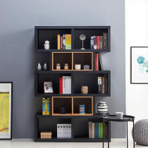 Simple multi-layer floor-to-ceiling bookcase shelf living room partition display storage window cabinet bookcase sundries storage