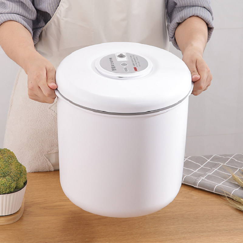 果麦家用抽真空米桶防虫防潮密封面粉收纳盒储存罐宠物储粮桶13l