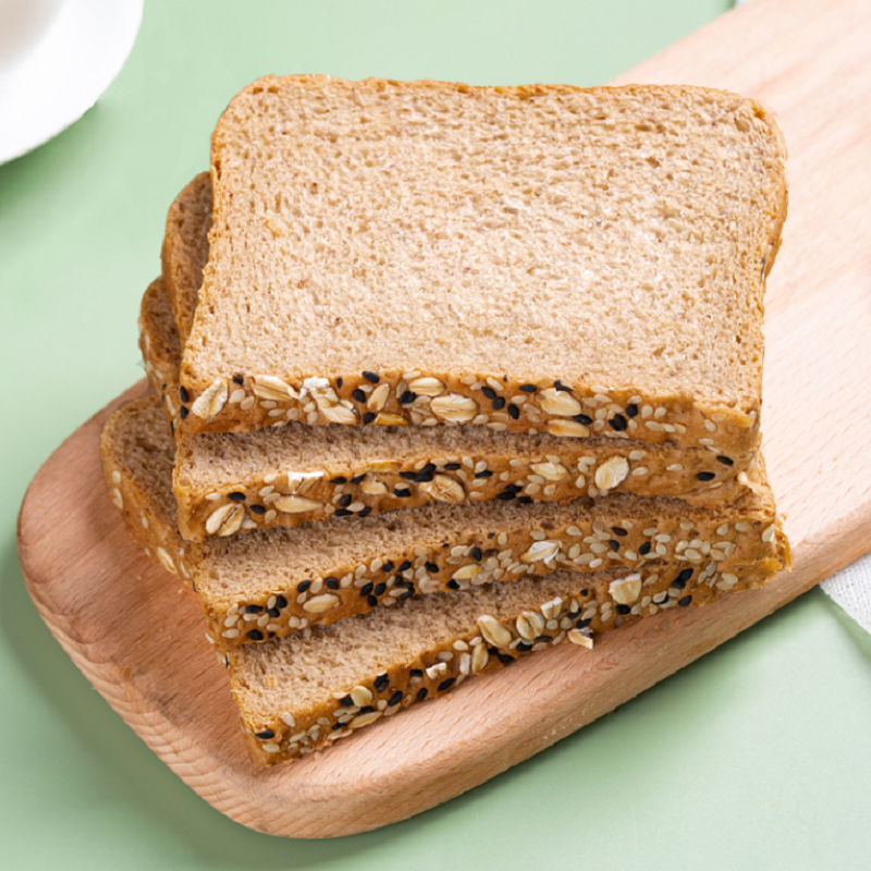 优谷说 黑全麦粗粮面包低0无糖精油饱腹代餐整箱脂减早餐切片吐司_美