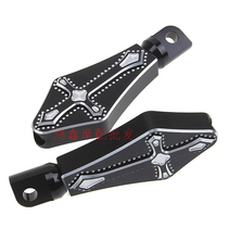 Harley XL883 XL1200 X48 dark black CNC modified front and rear small foot crochet cross model