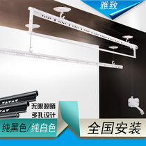 Direct Direct Indoor Balcony Lifting Clotheshorse Double Triple Lever Hand Rocking Automatic Clotheshorse Dry by Black White Sandbar Bag